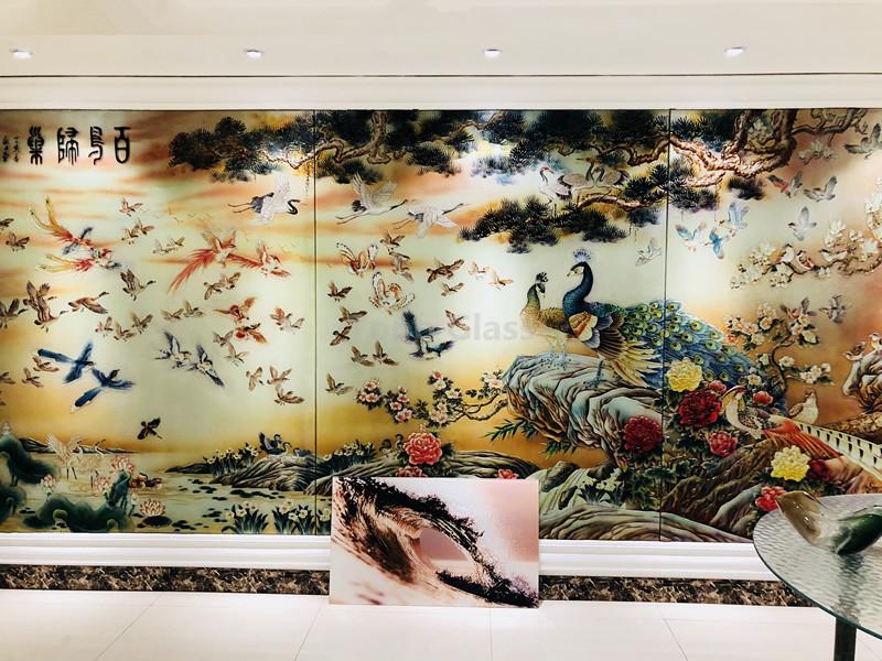 Background Art Glass Wall