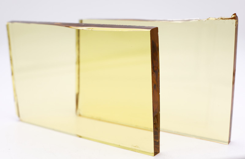 Chinese Tinted Golden Yellow Float Glass Sheet