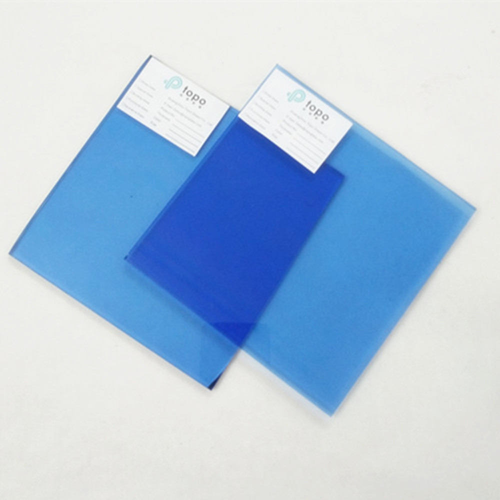 Topo Glass Ford Blue/Dark Blue Float Glass for Window Glass