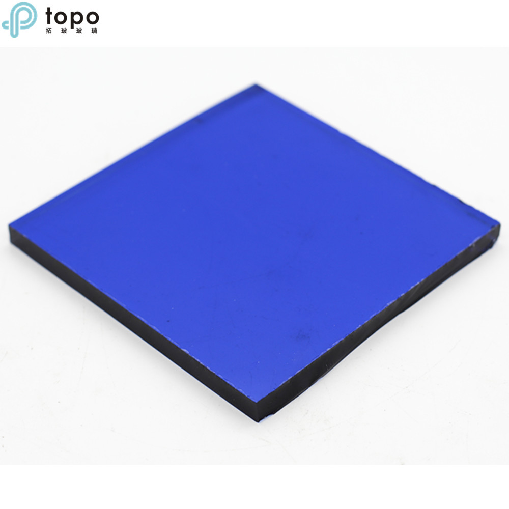 4mm-10mm Dark Blue Float Glass Construction Building Glass