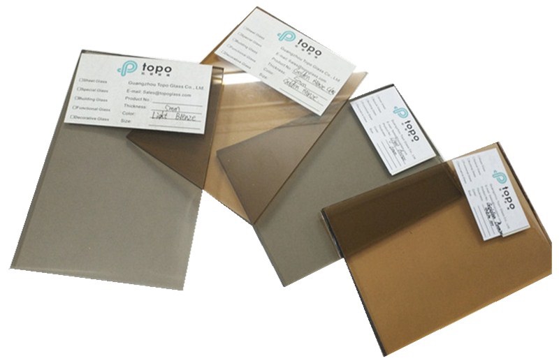 bronze float building glass