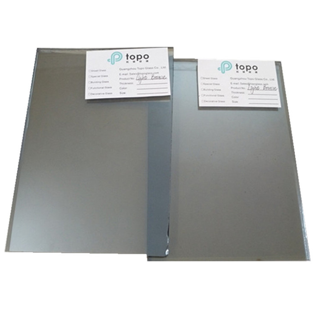 5mm 6mm Translucent Euro Bronze Coated Reflective Glass
