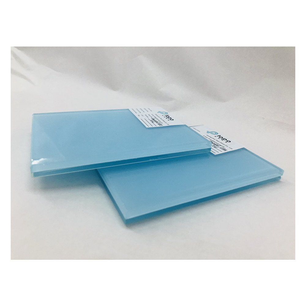 6.38mm 8.38mm Light Blue Laminated Glass