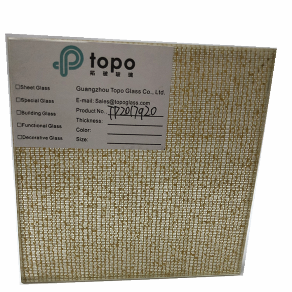 4mm+4mm Dry Laminated Wire Glass