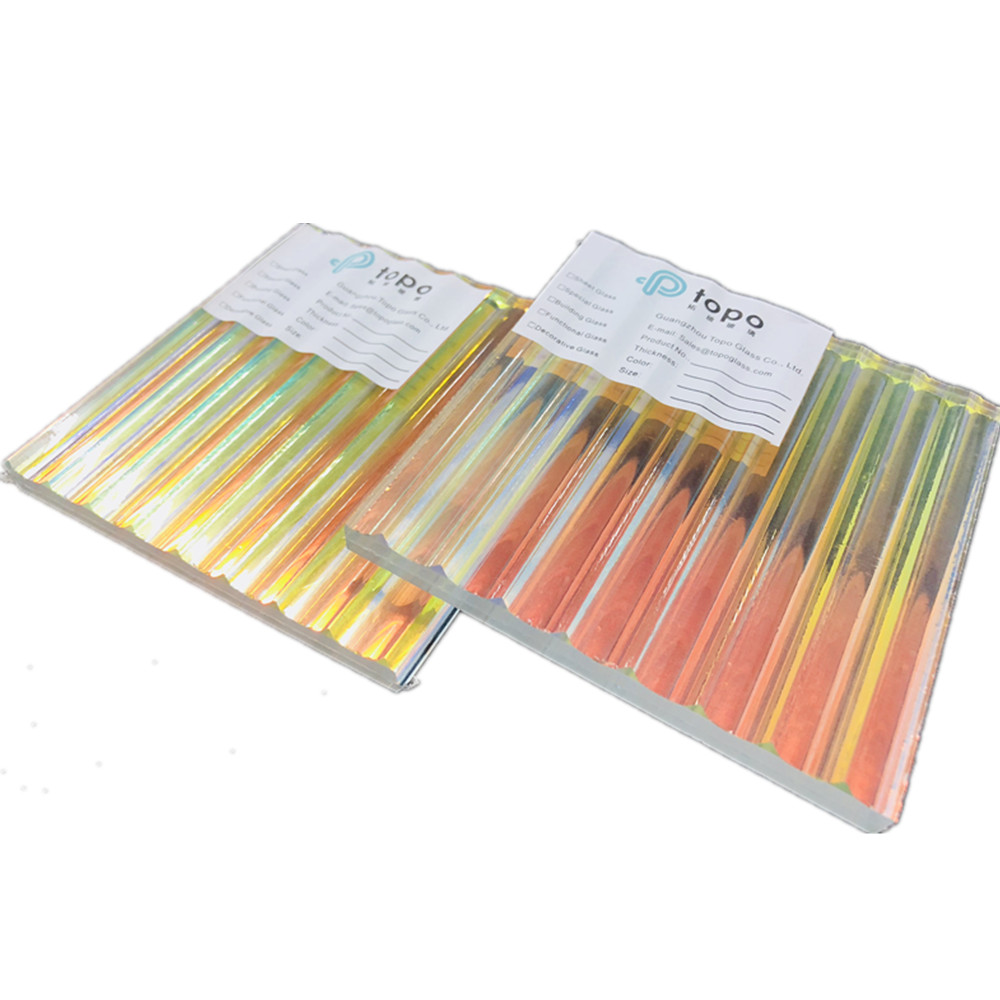 Color Changing Laminated Figured Pattern Glass