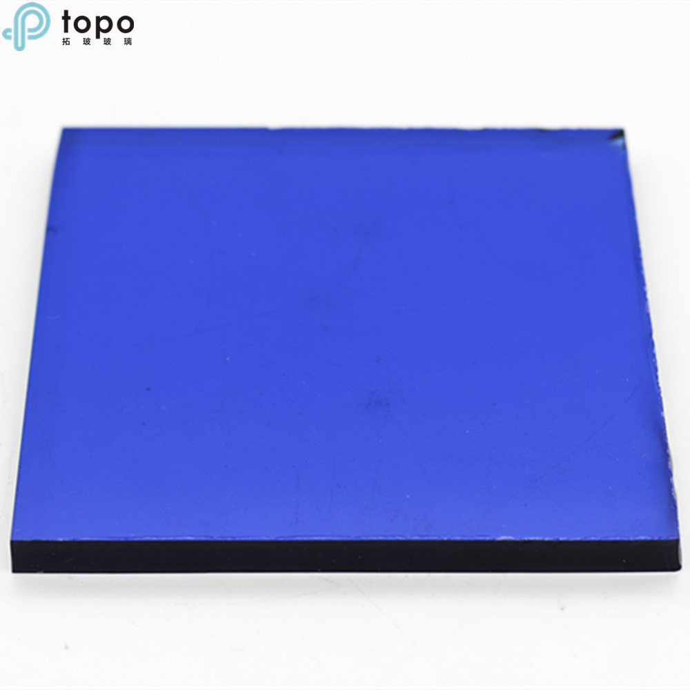 4mm-10mm Color Dark Blue Float Glass For Construction