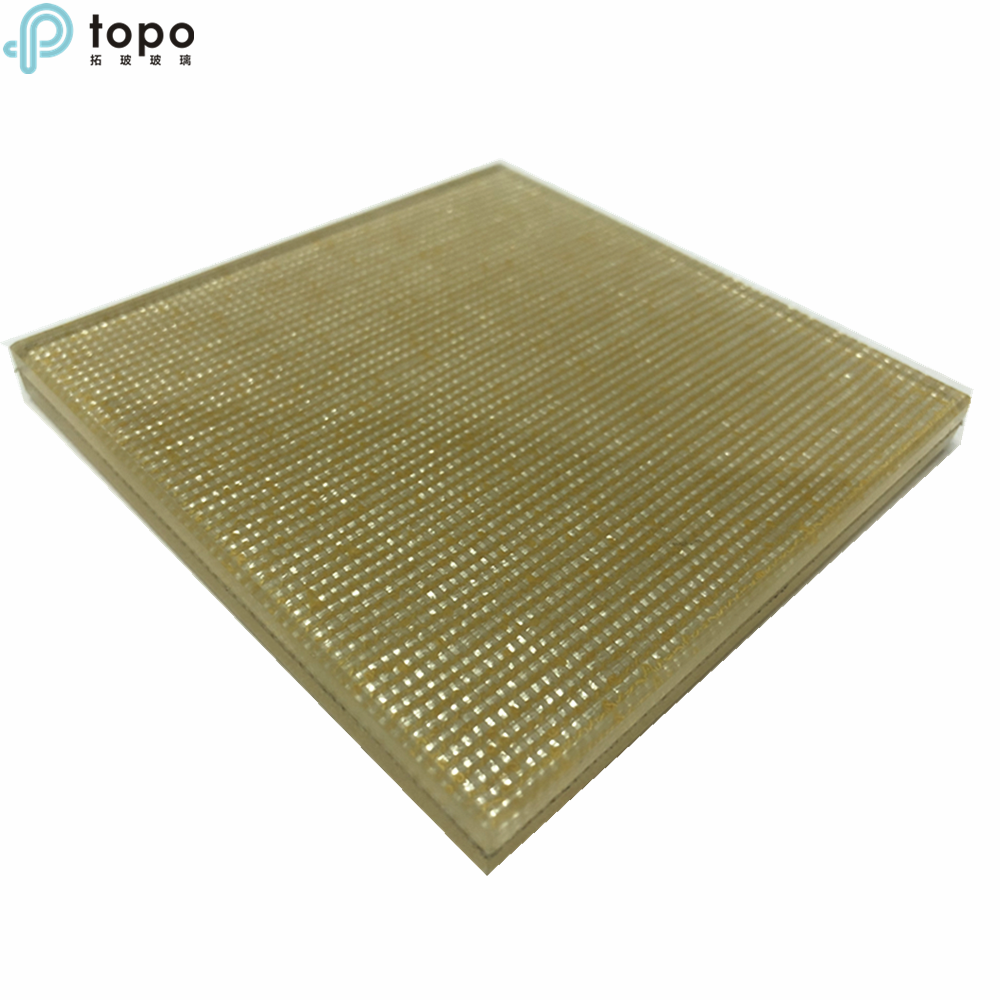 Decorative Laminated Wire Mesh Glass