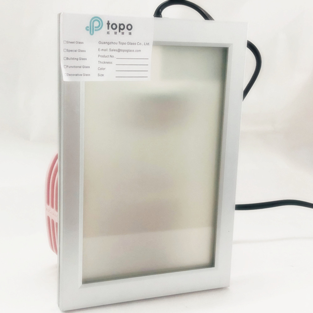 6mm+6mm Transparent and Opaque Electric Privacy Glass