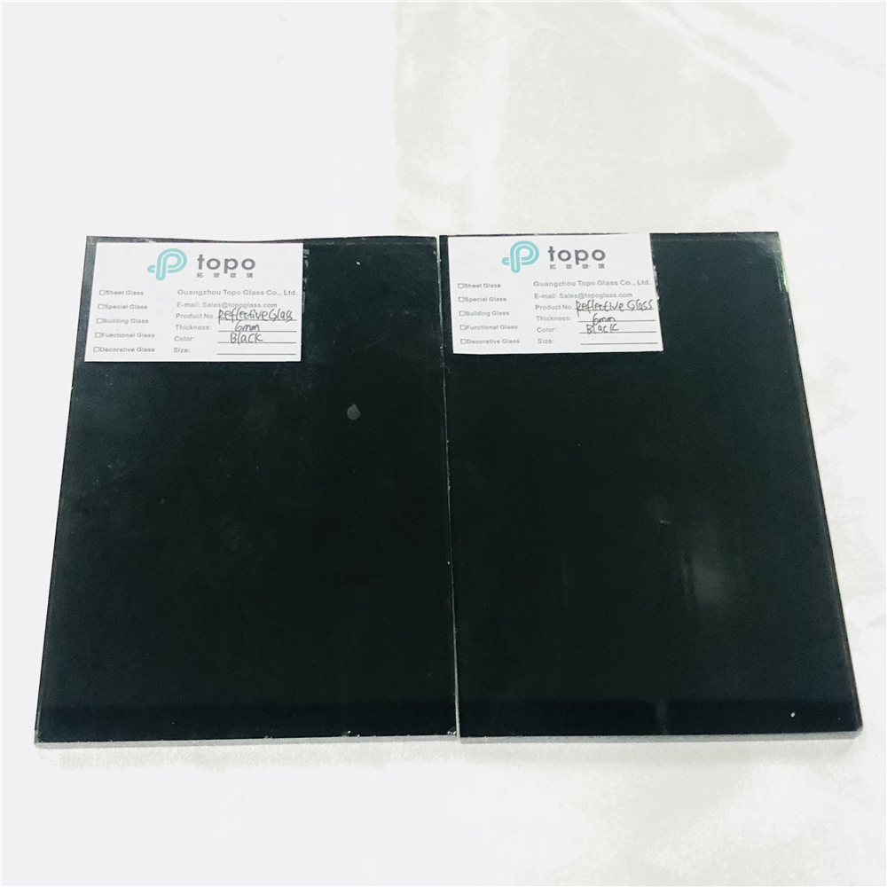 4mm-10mm Coated Reflective Black Glass with Best Price