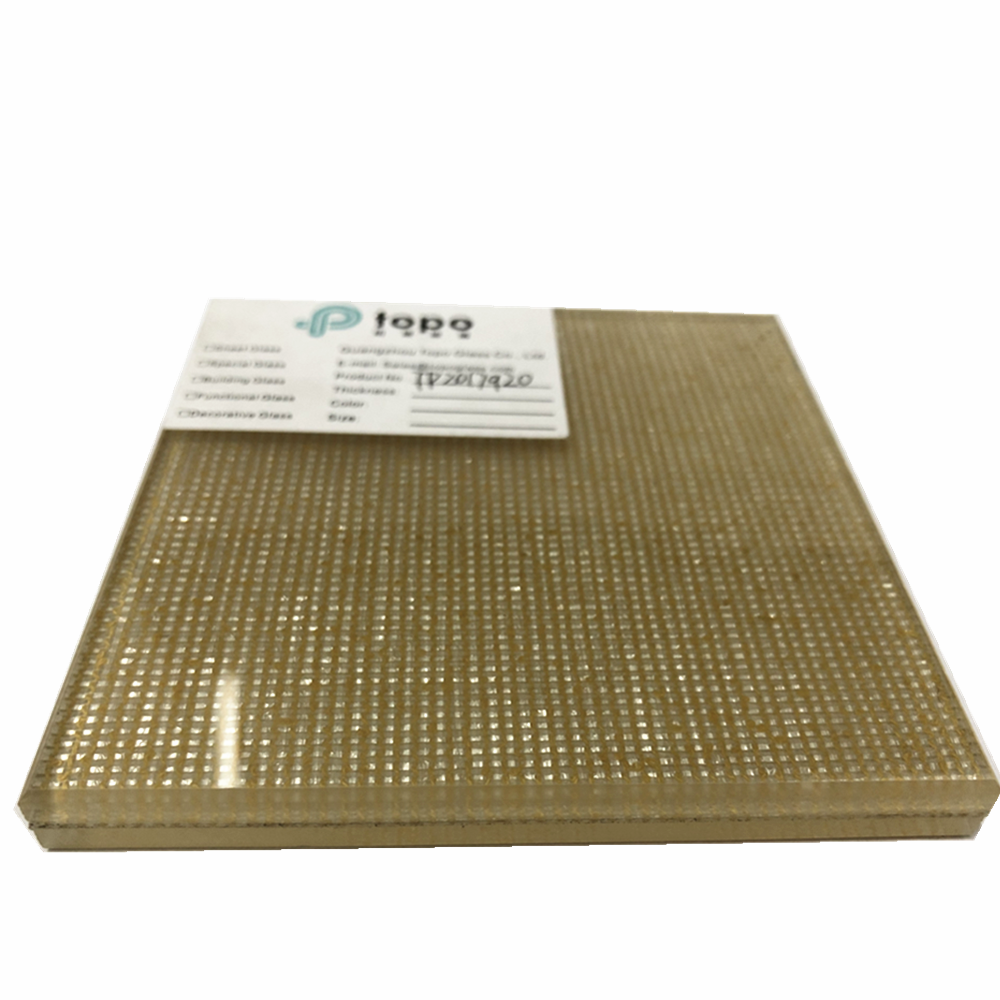 Decorative Laminated Wire Mesh Glass