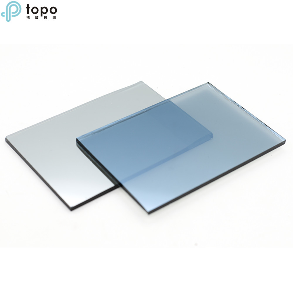 4mm-10mm Medium Blue Coated Glass For Decoration