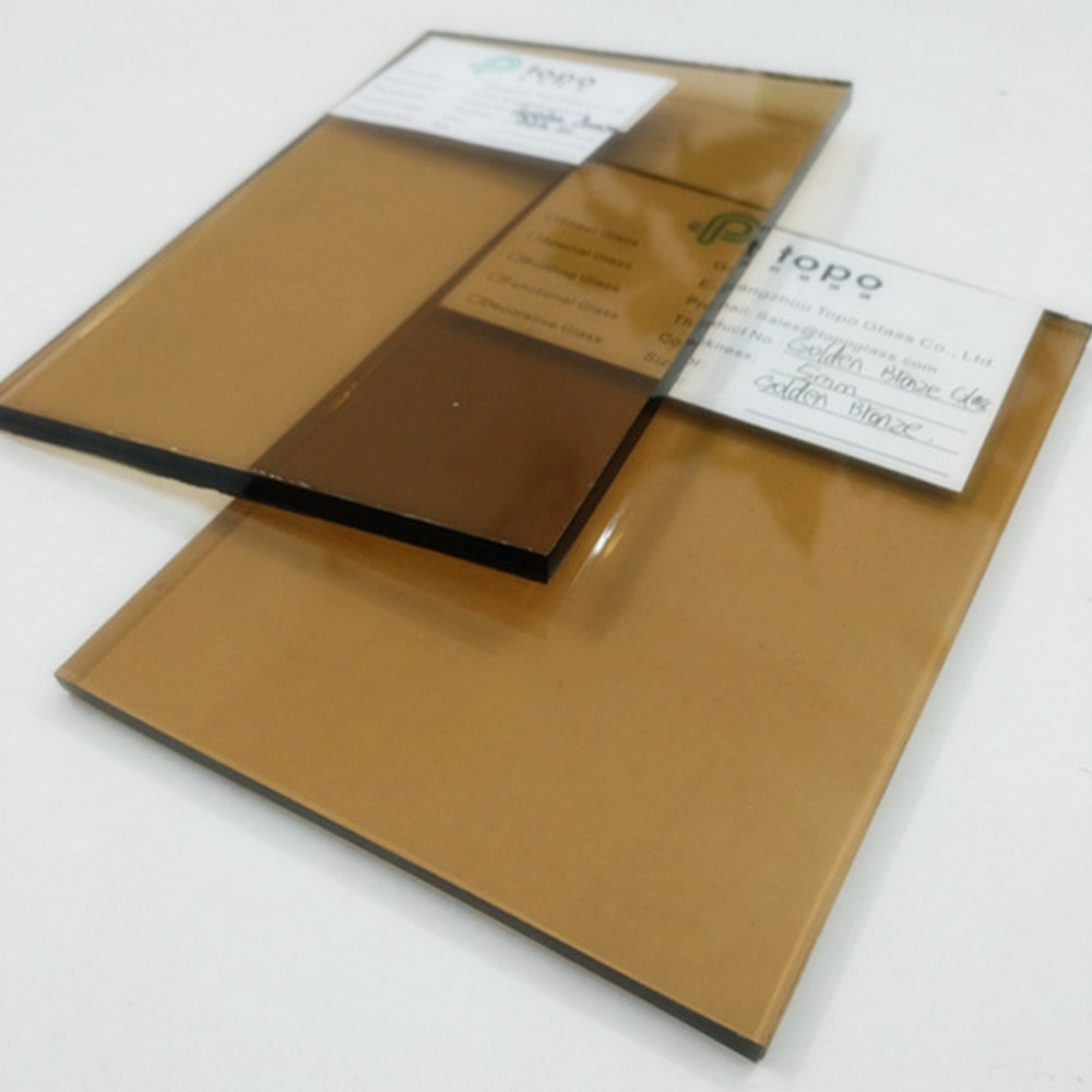 4mm-12mm Top Quality Golden Bronze Glass