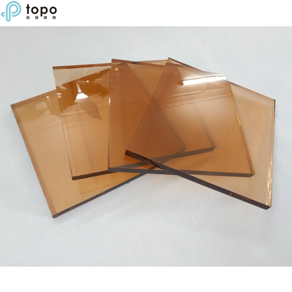 Topo 10mm High Quality Pink Tinted Float Glass