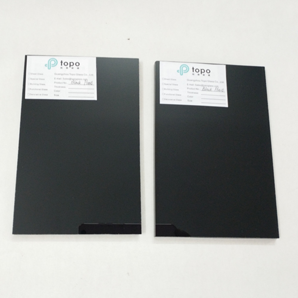 4mm, 5mm, 6mm, 8mm, 10mm Colored Black Glass For Building