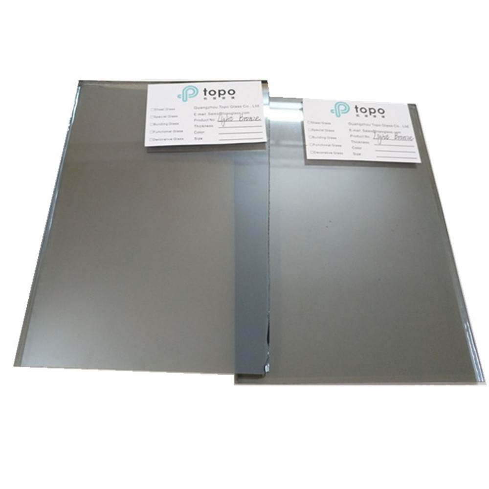 5mm 6mm Translucent Euro Bronze Coated Reflective Glass