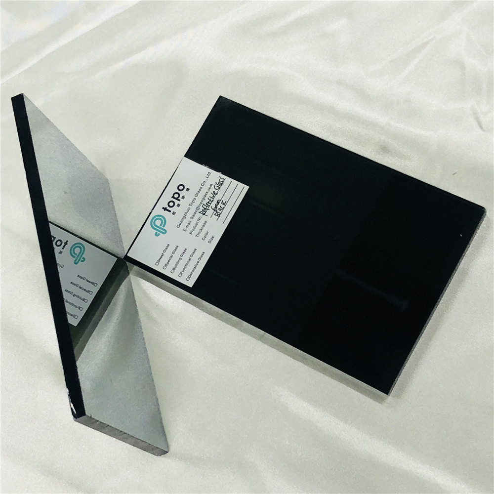 5mm 6mm Black Coated Reflective Glass