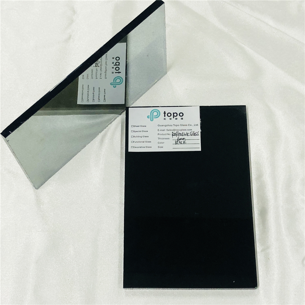 4mm 5mm 6mm 8mm 10mm 12mm Black Coated Reflective Glass