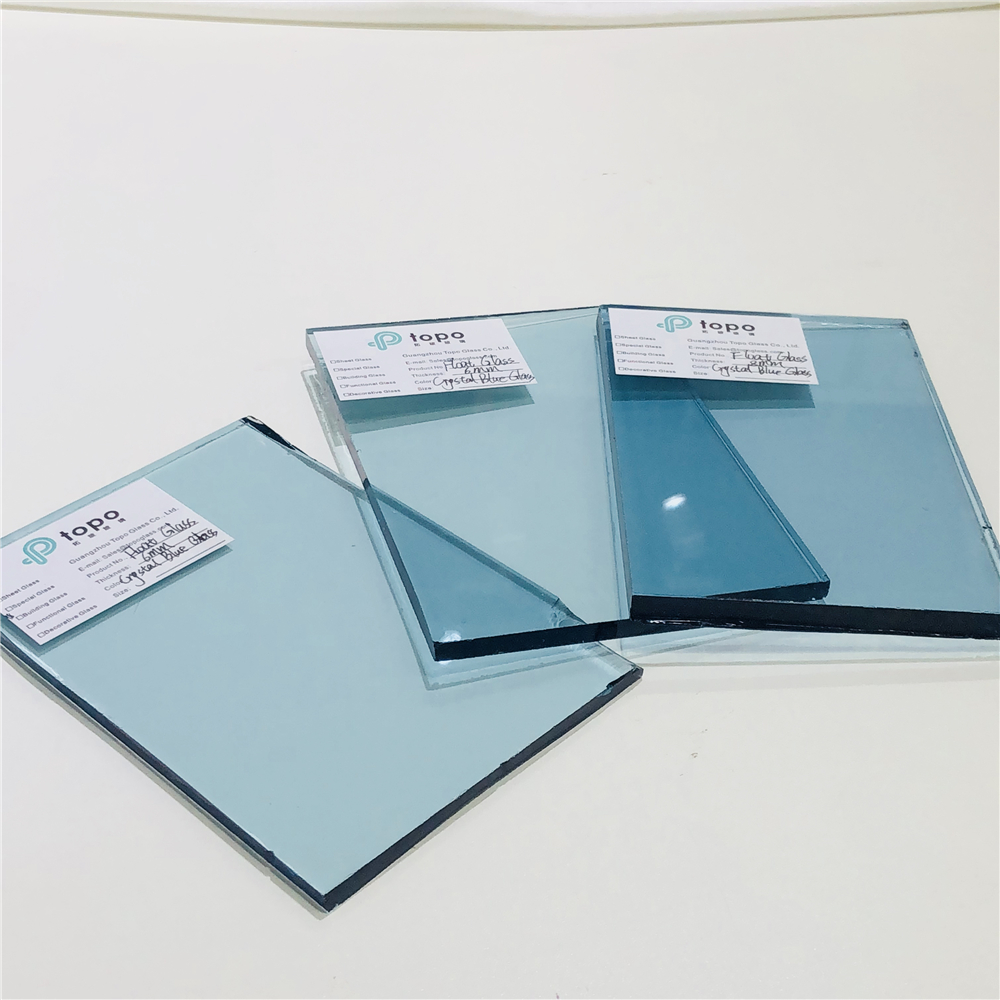 4mm 5mm 6mm 8mm 10mm 12mm Crystal Blue Float Glass