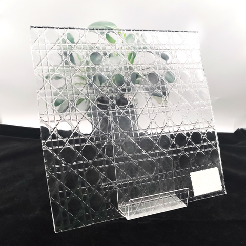 Textured Ultra Clear Dior Pattern Glass
