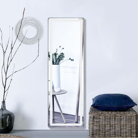 Decorative Bathroom Mirror with LED Lamp