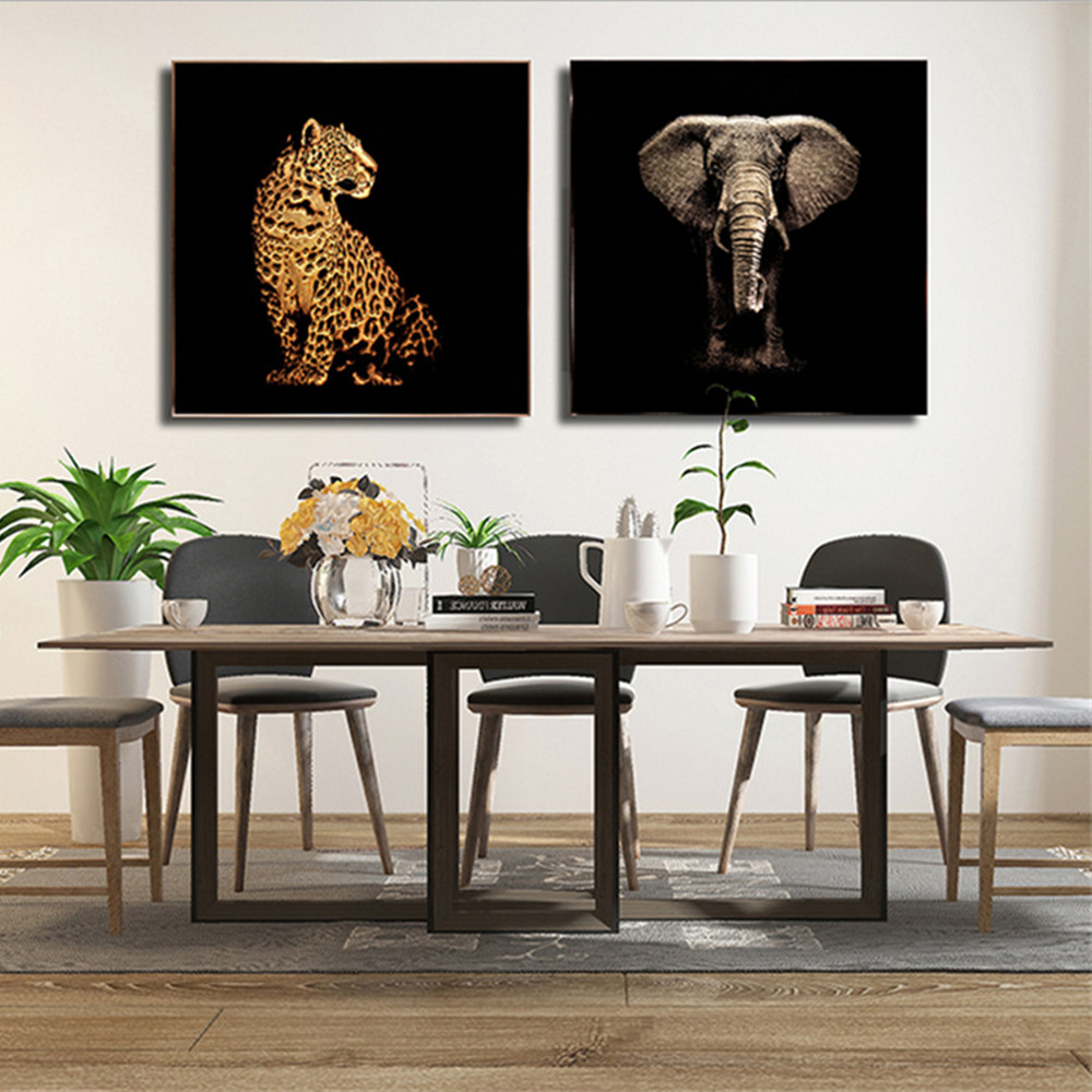 3D Lifelike Elephant Glass Painting on Ultra Clear Low Iron Glass