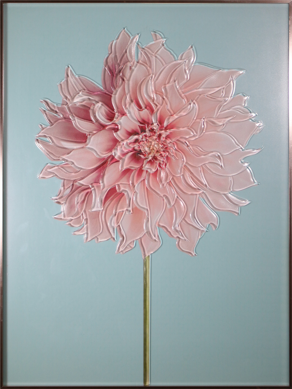 Wholesale H800mm*600mm Nordic Style Art Wall Hanging Pink Flower Painting