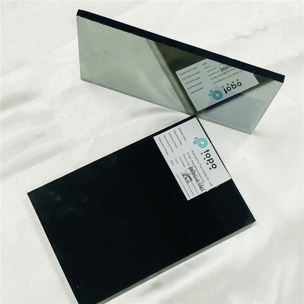 4mm 5mm 6mm 8mm 10mm 12mm Black Coated Reflective Glass