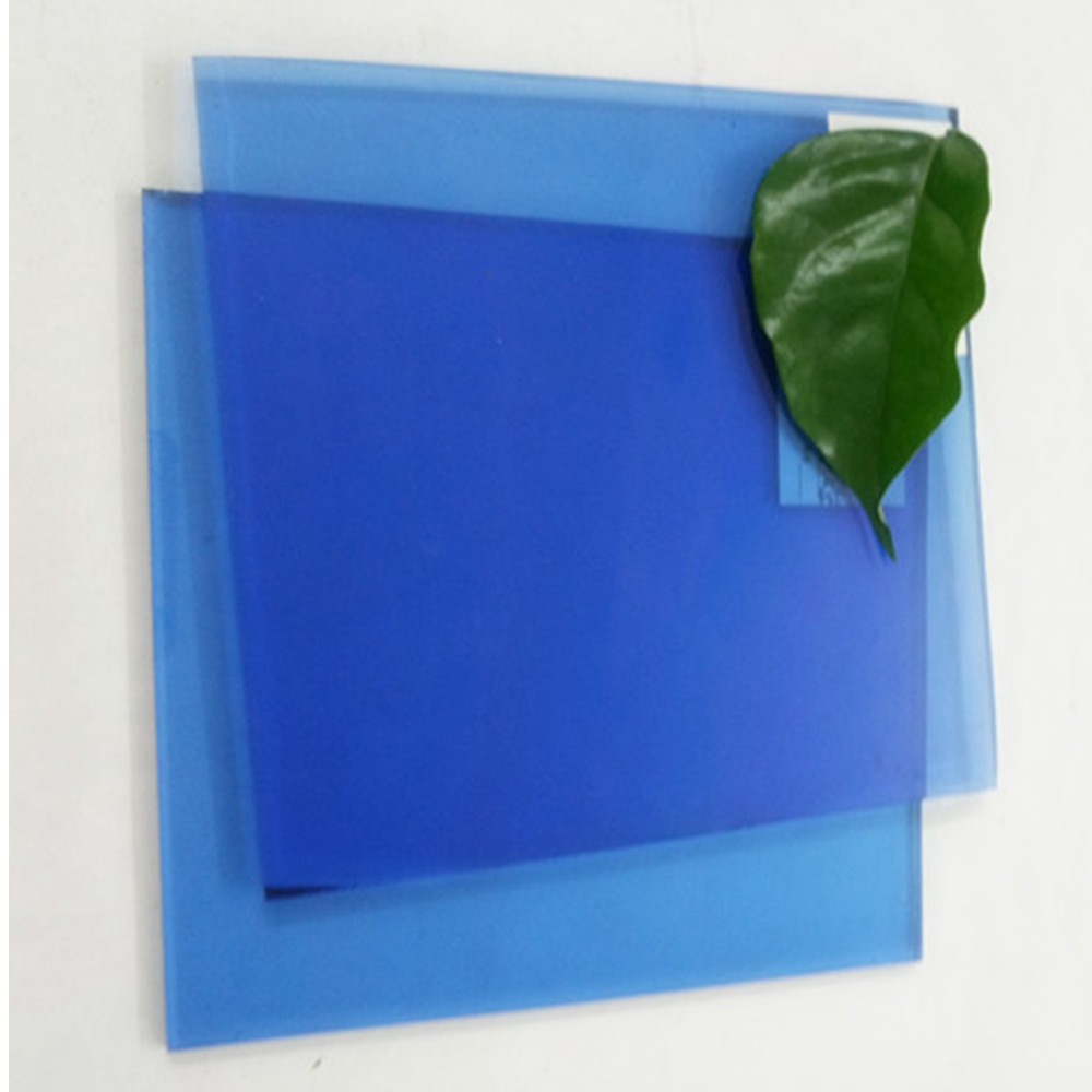 4mm 5mm 6mm 8mm 10mm 12mm Dark Blue Float Glass Sheet