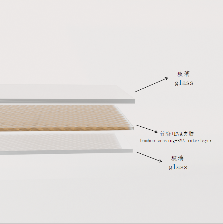 Bamboo Interlayer Laminated Glass for China factory