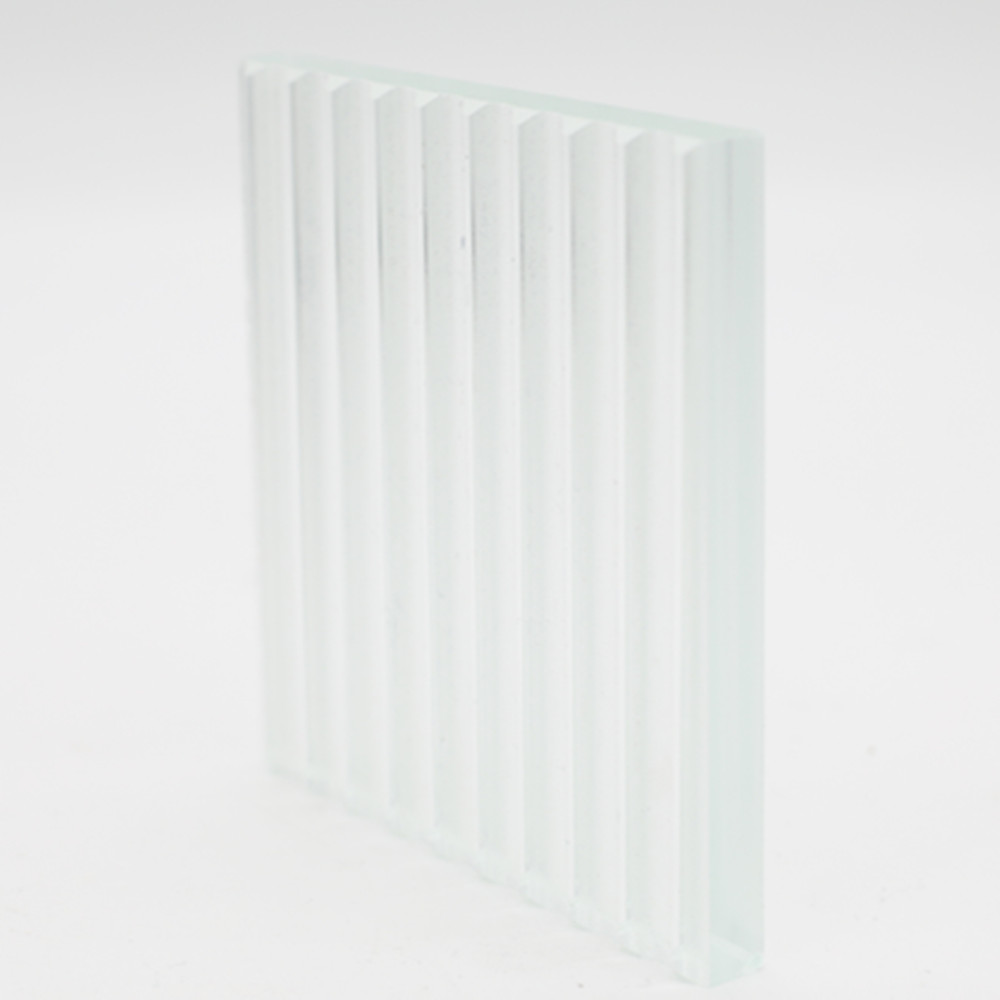 4mm-19mm Hot-melt Striped Glass for Wall Decoration