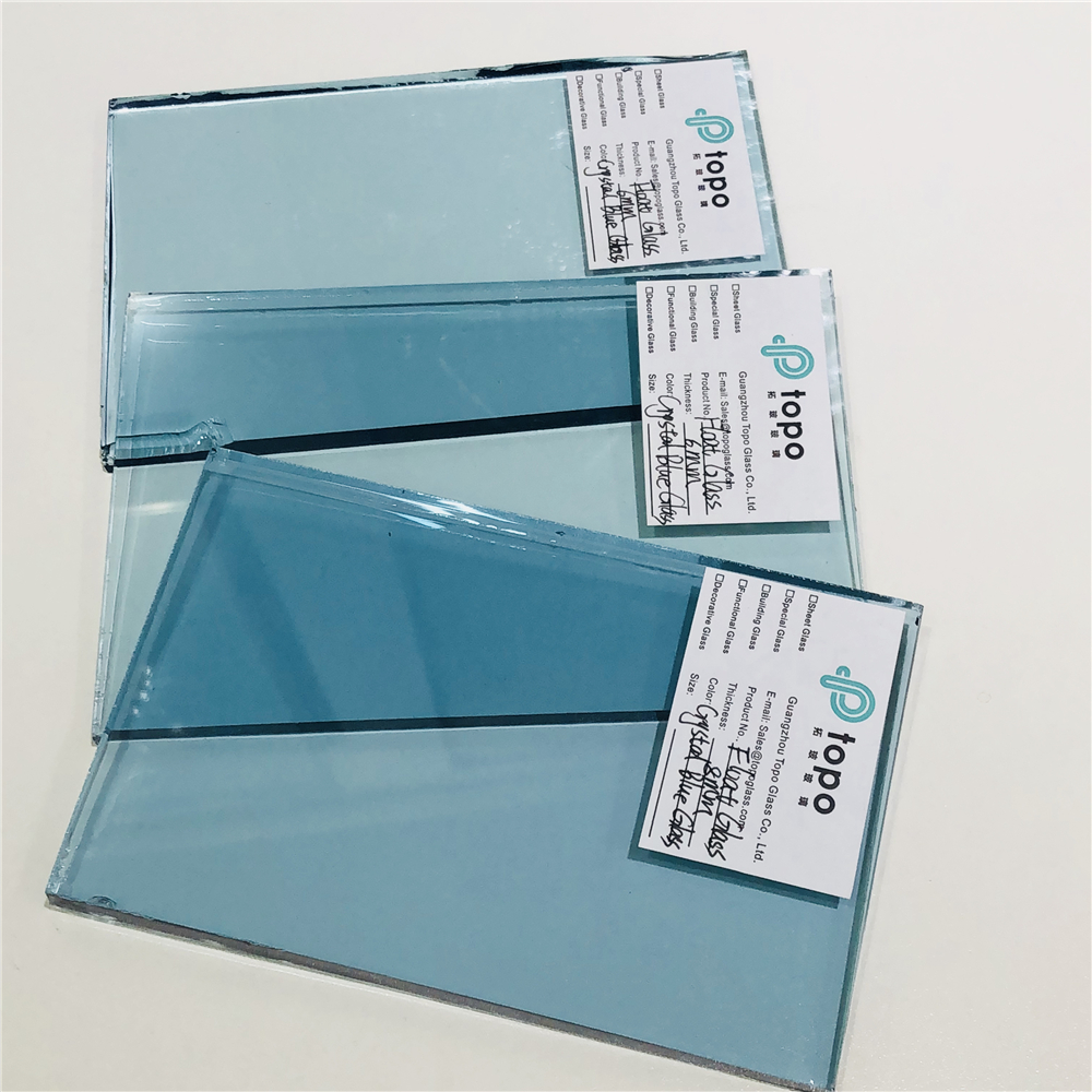 4mm 5mm 6mm 8mm 10mm 12mm Crystal Blue Float Glass