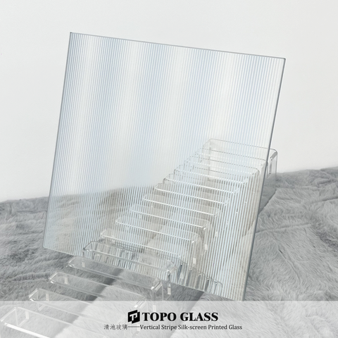 Silk Screen Vertical Pattern Glass