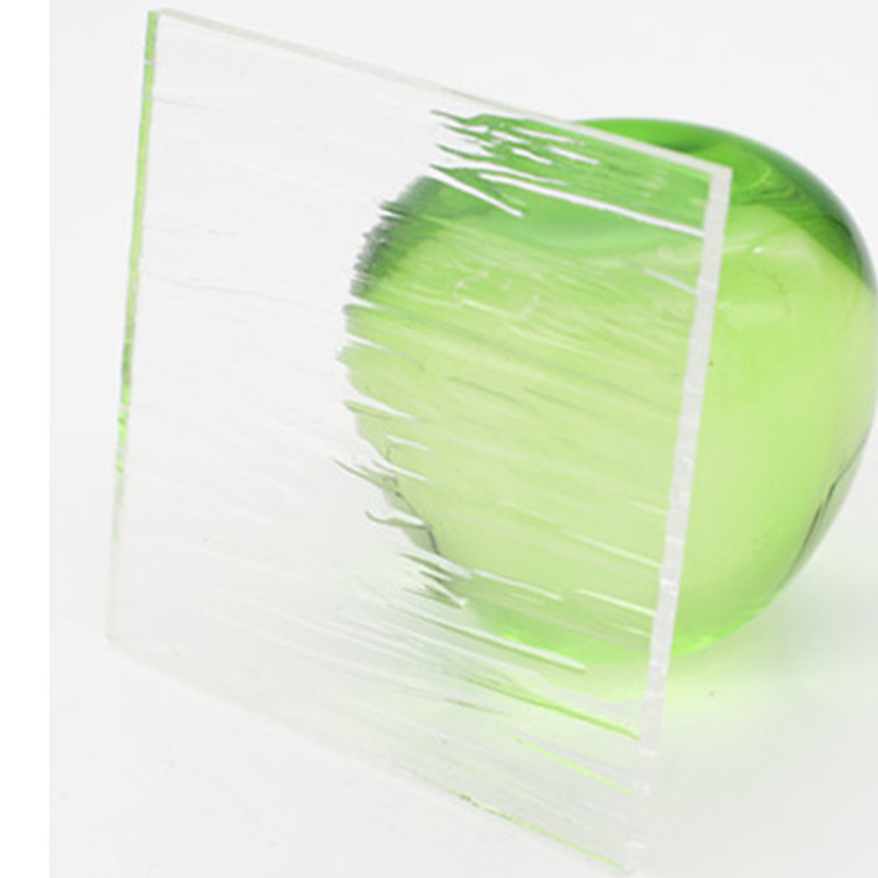 3mm 4mm 5mm Ultra Clear Low Iron Rain-B Pattern Glass