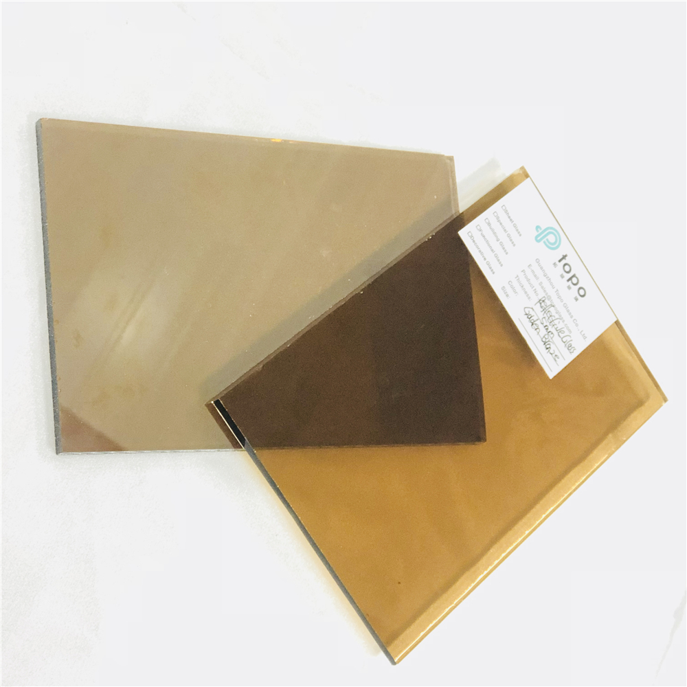 4mm 5mm 6mm 8mm 10mm 12mm Golden Bronze Coated Reflective Glass