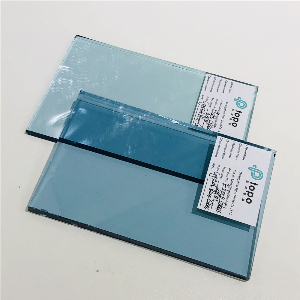 4mm 5mm 6mm 8mm 10mm 12mm Crystal Blue Float Glass