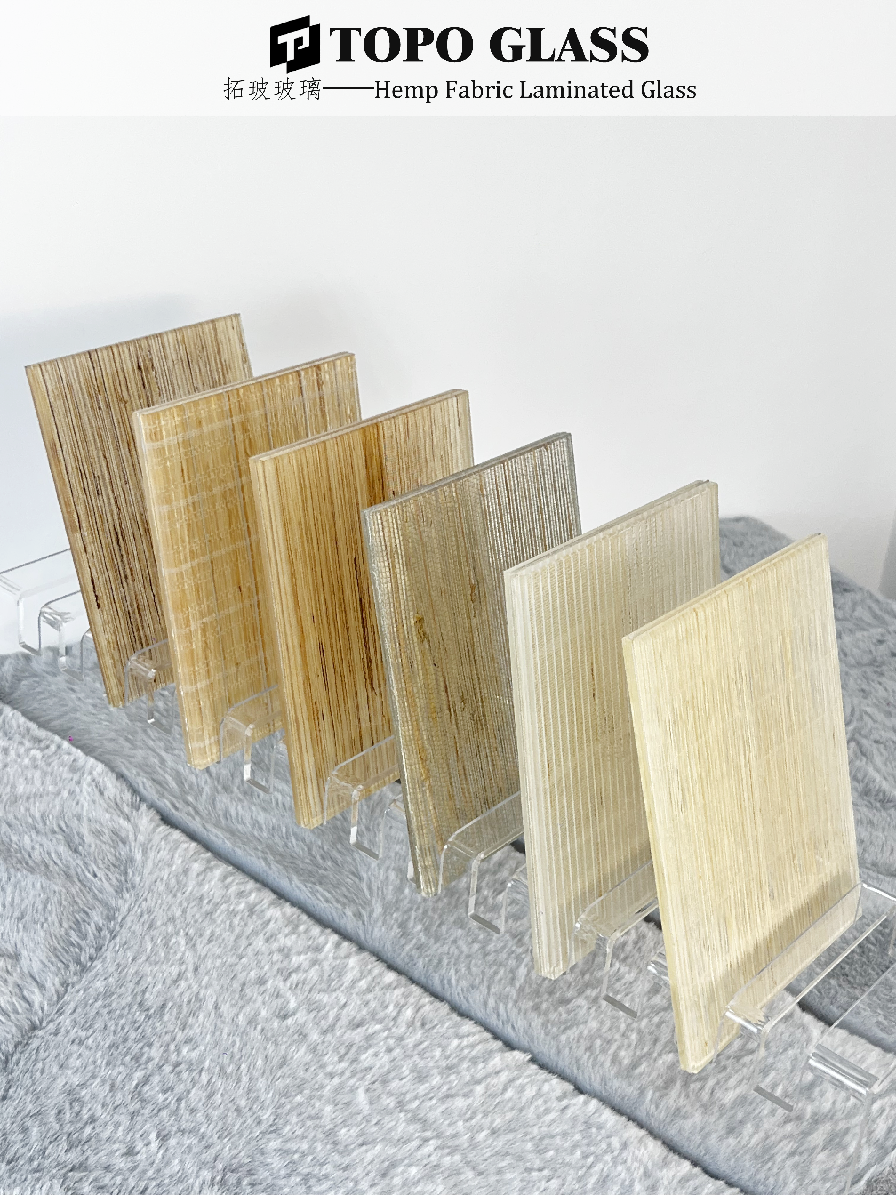 Hemp Fabric Laminated Glass