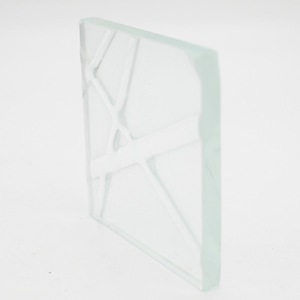 Clear/Ultra Clear Cross-line Patterns Hot Melt Glass