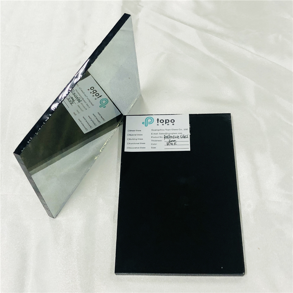 4mm 5mm 6mm 8mm 10mm 12mm Black Coated Reflective Glass