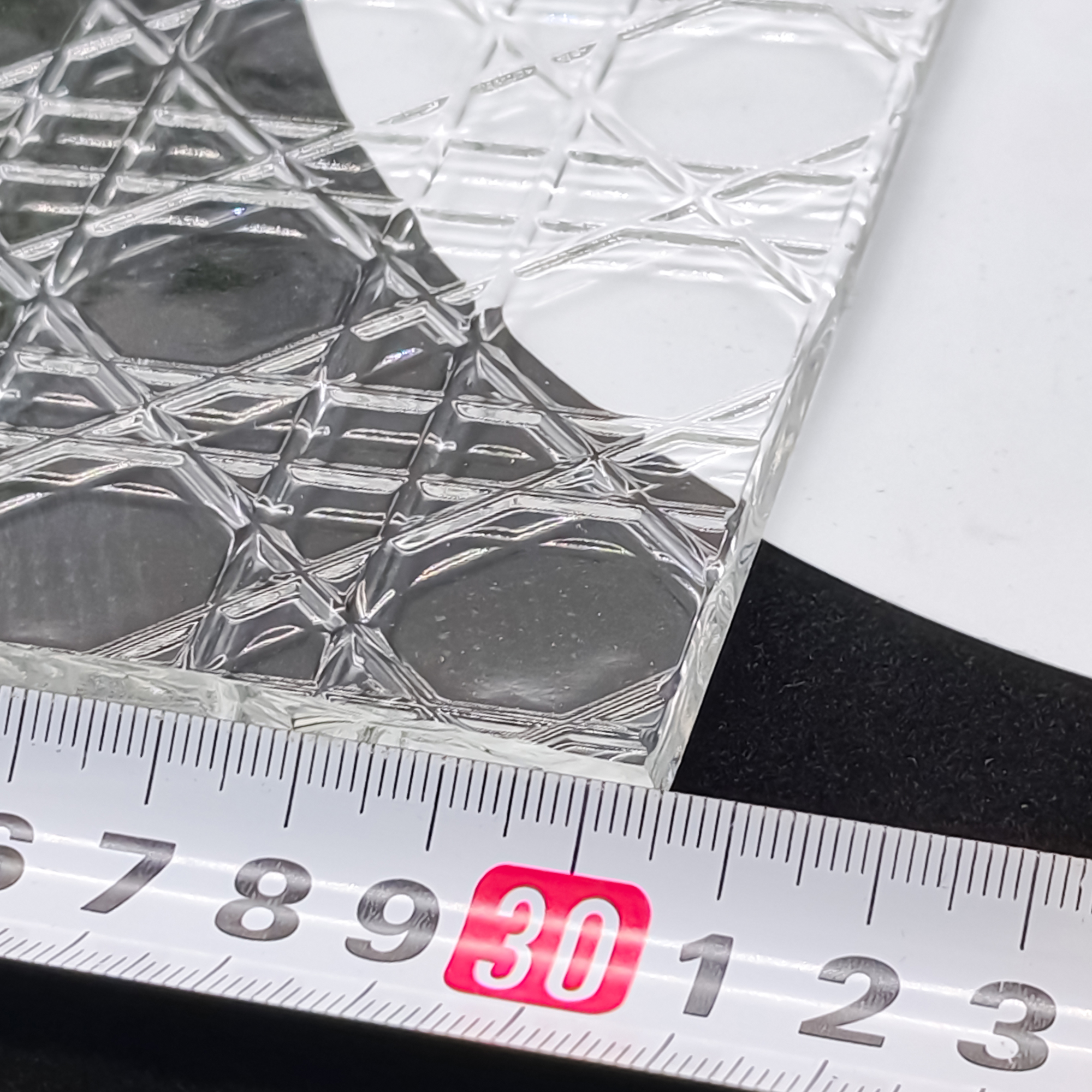 Textured Ultra Clear Dior Pattern Glass