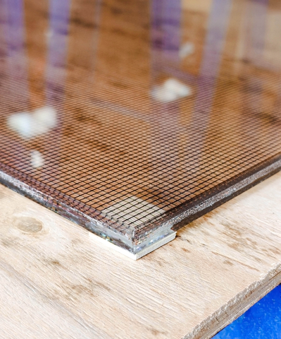 Silk Interlayer Laminated Glass