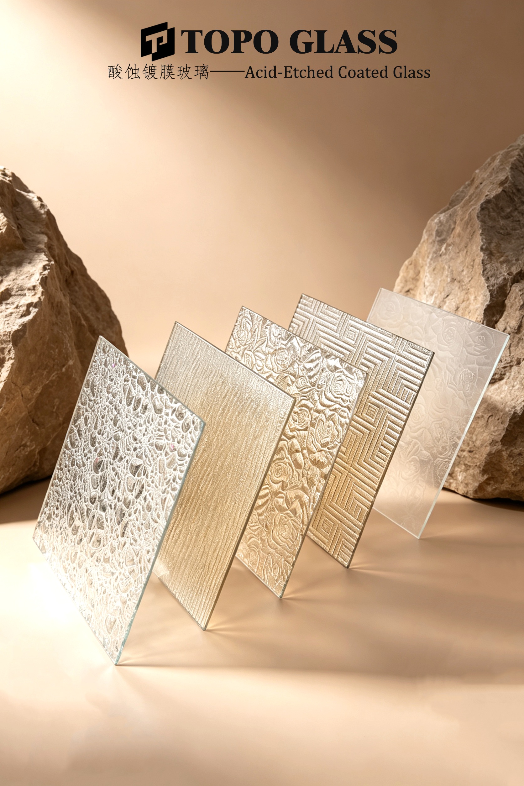 Acid Etched Coated Glass Manufacturer in China