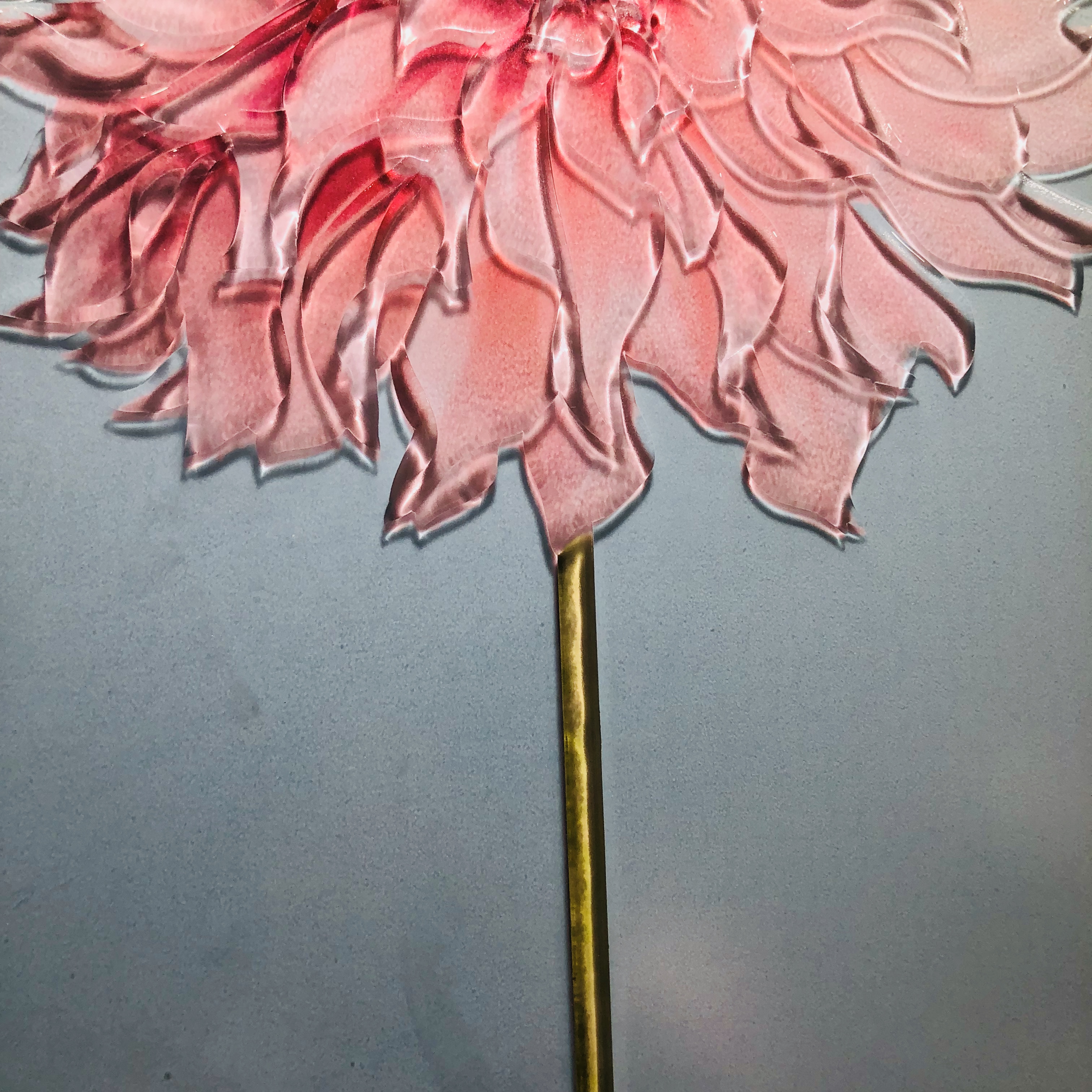 Wholesale H800mm*600mm Nordic Style Art Wall Hanging Pink Flower Painting