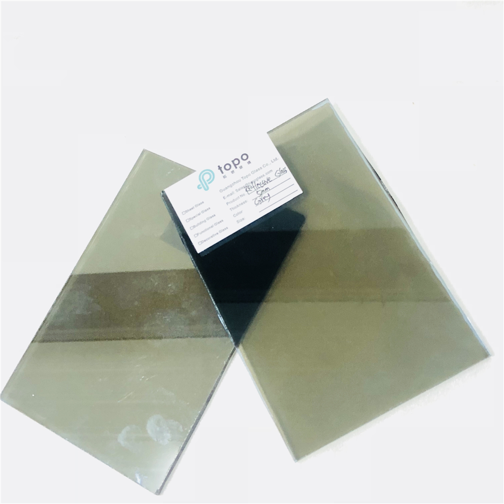 4mm-10mm Gray Reflective Construction Glass