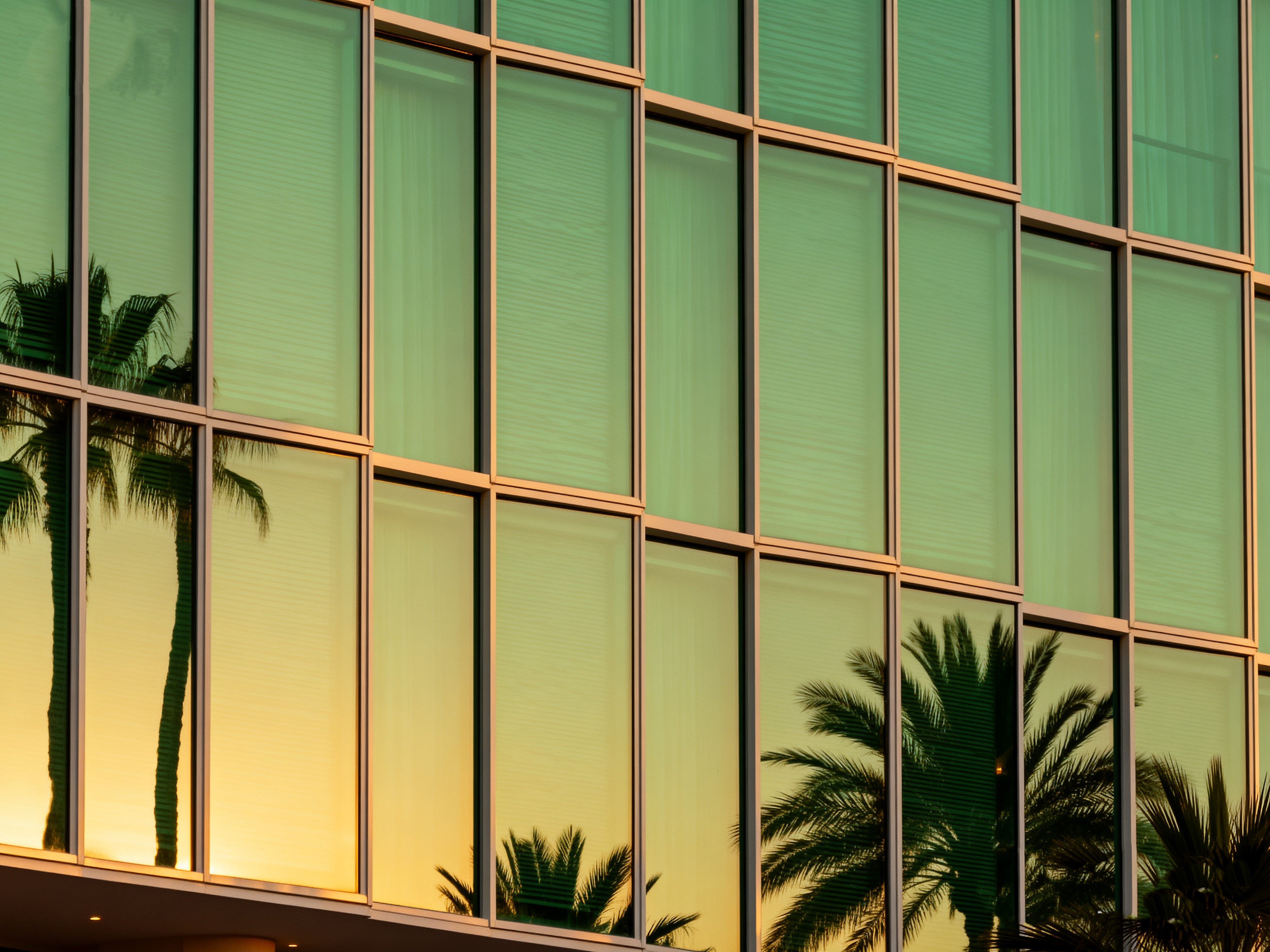 Green Reflective Glass
