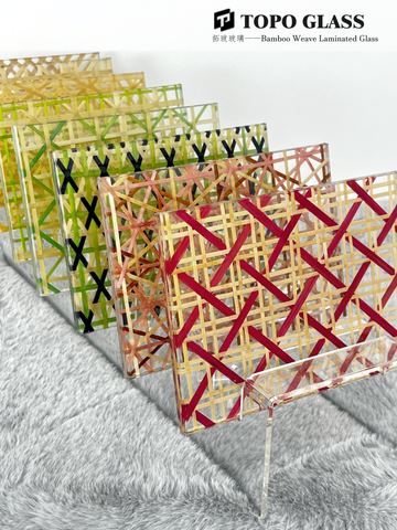 Bamboo Woven Interlayer Laminated Glass