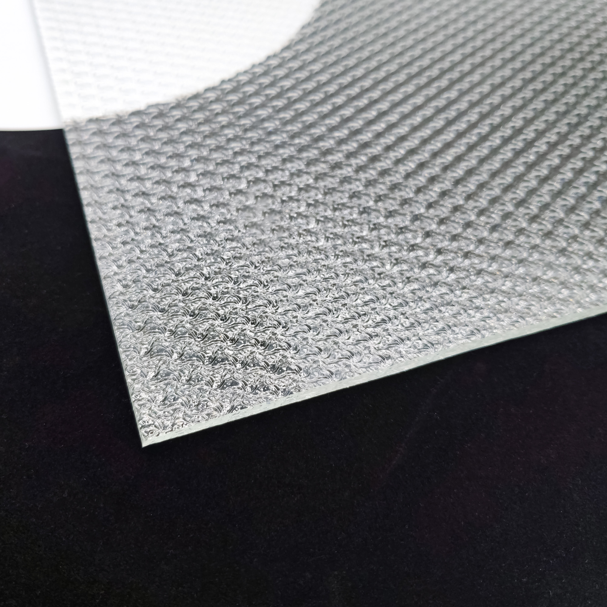Textured Ultra Clear Star Pattern Embossed Glass