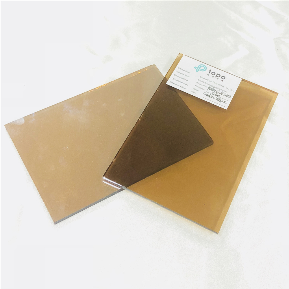 4mm 5mm 6mm 8mm 10mm 12mm Golden Bronze Coated Reflective Glass