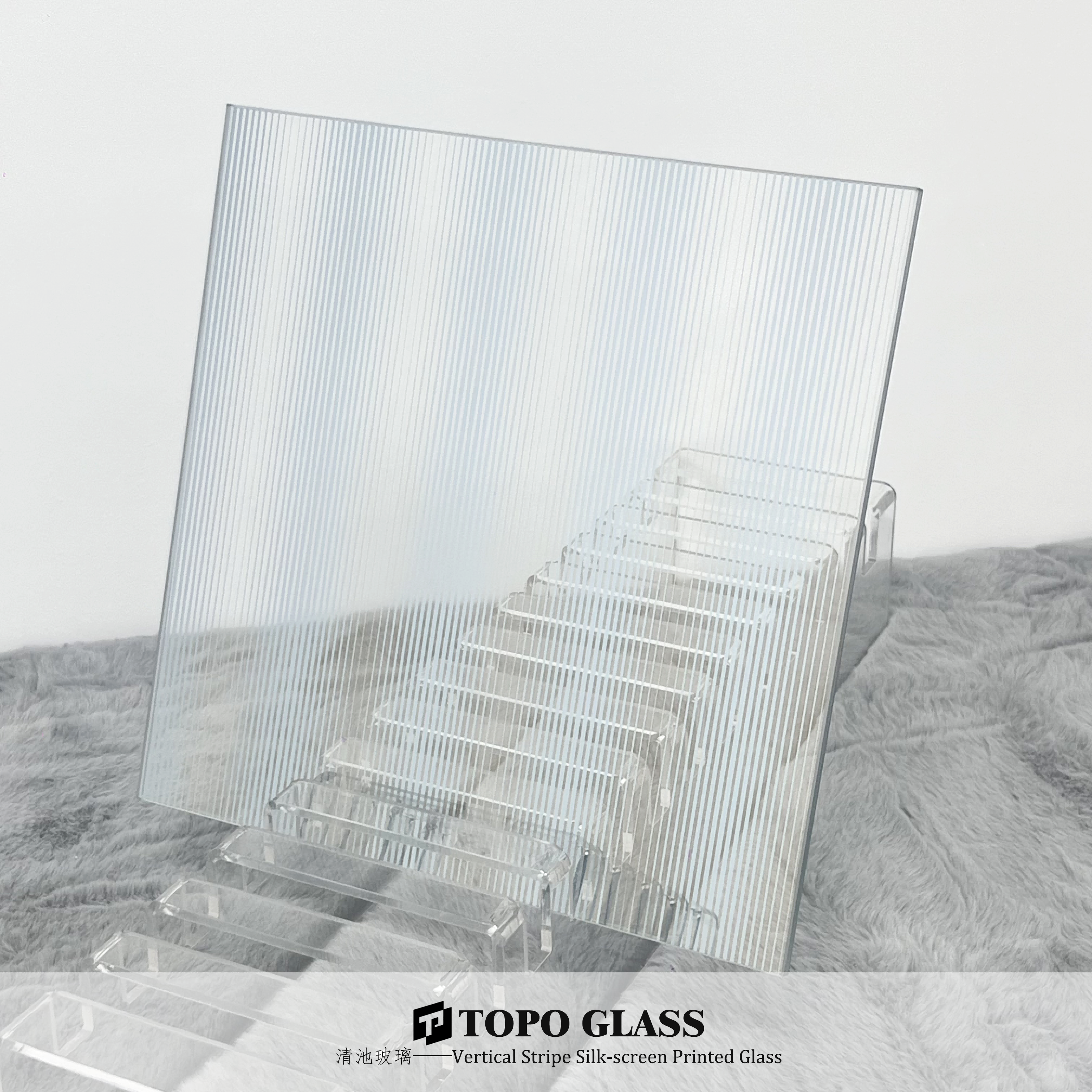 Silk Screen Vertical Pattern Glass (2)