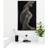 Toughened Abstract Safety Metal Frame Relief Art Wall Glass Painting on Sale