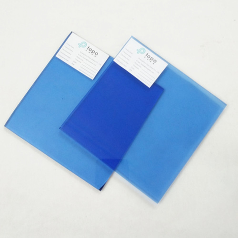 4mm 5mm 6mm 8mm 10mm 12mm Dark Blue Float Glass Sheet